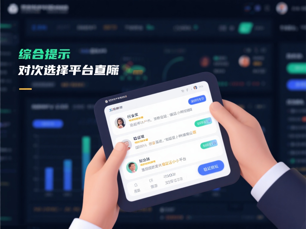 综合提示：在初次选择平台时，可以通过用户评价或行业