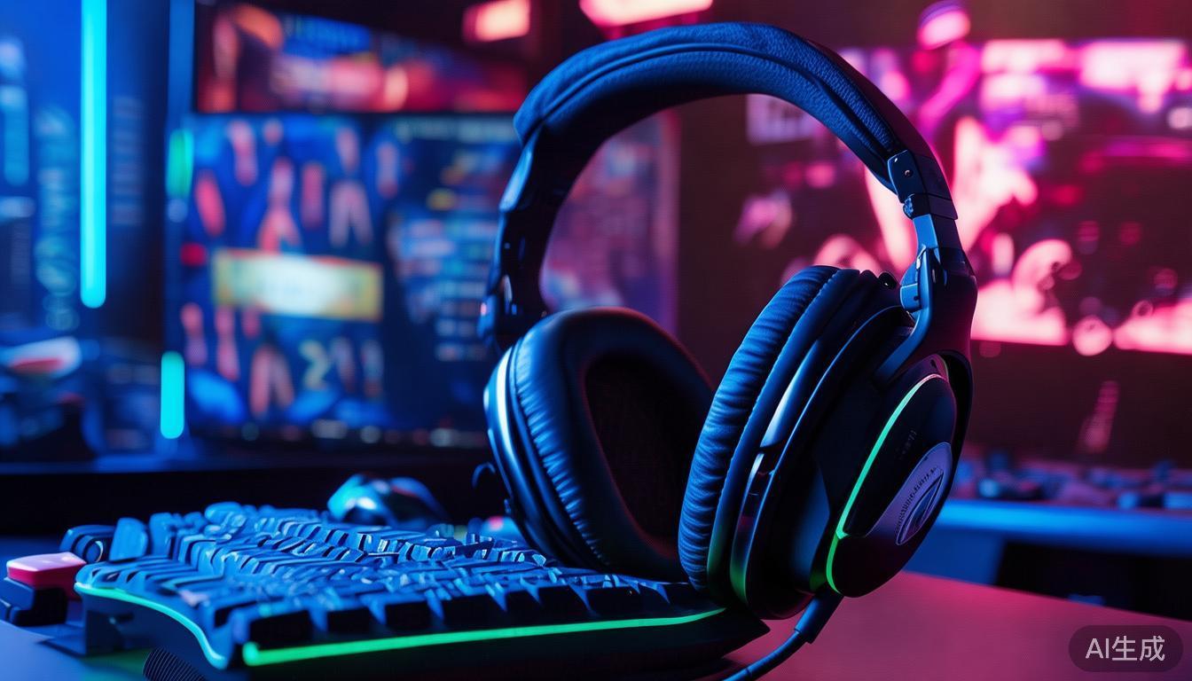 电竞专用132dB高清环绕音频耳机,极致沉浸式体验 在电竞世界里,"听声辩位"已成为制胜的关键技能。玩